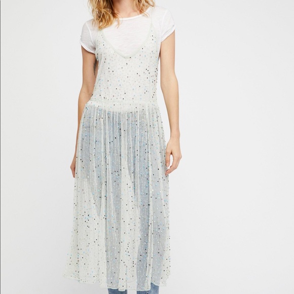 Free People Dresses & Skirts - Free people Stargazy mesh slip